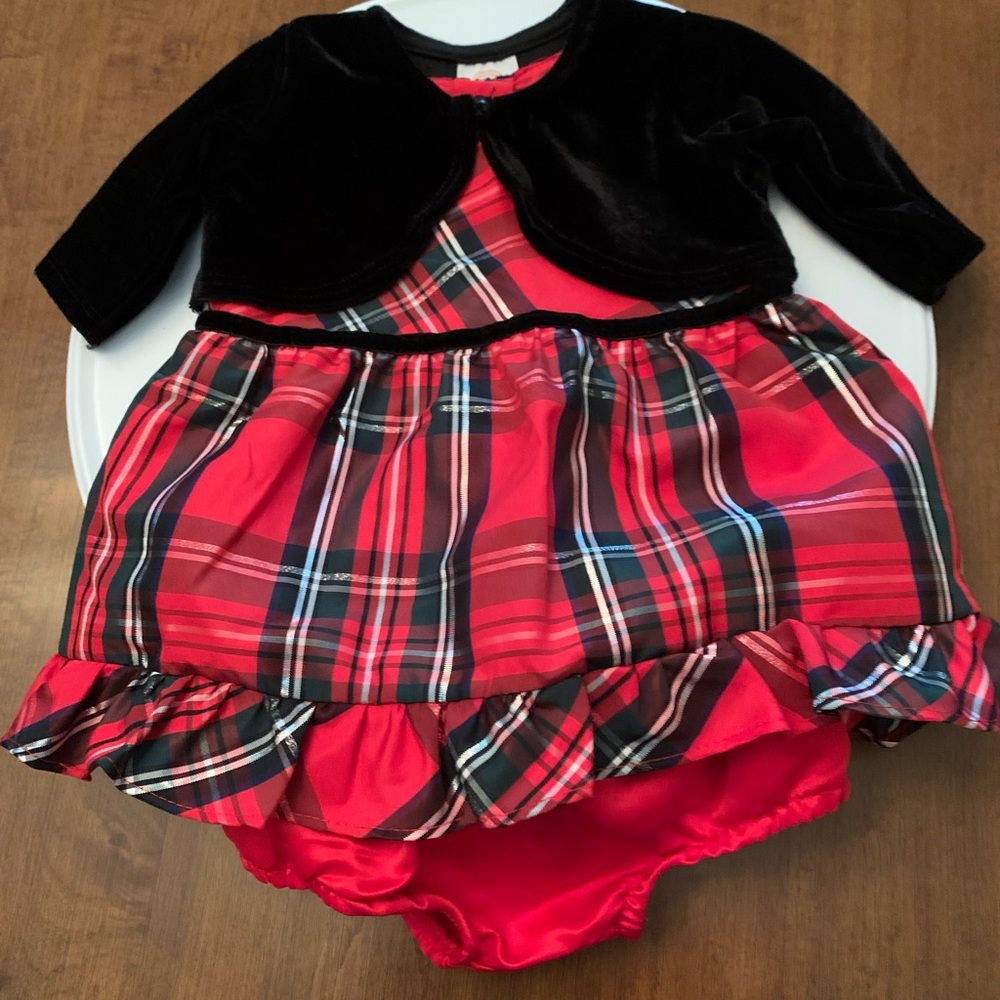 Infant 3 Piece Dress Ensemble - Picture 2 of 5